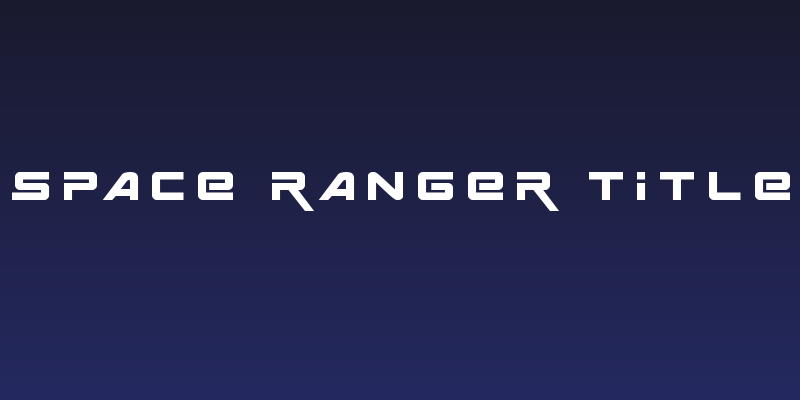 Space Ranger Title Social Header