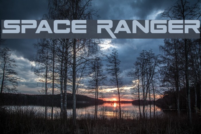 Space Ranger Font examples