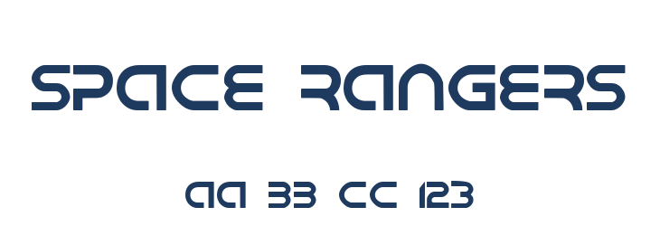 Space Rangers Font Preview