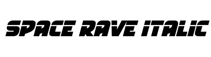 Space Rave Italic  les polices de caractères gratuit tlcharger