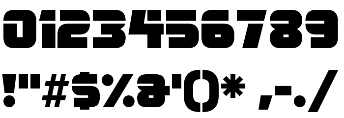 Space Rave Font OTHER CHARS