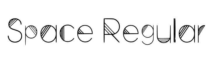 Space Regular Font
