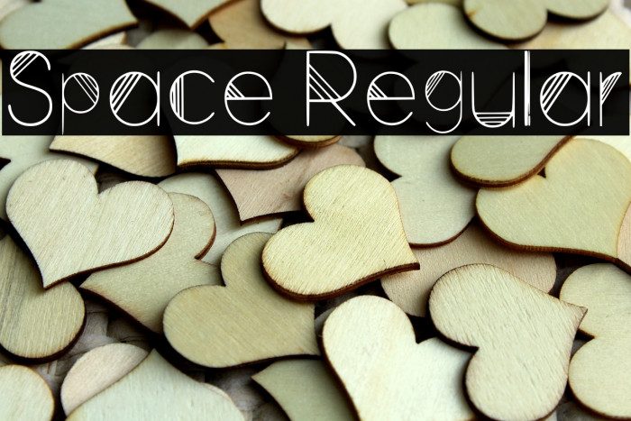 Space Regular Font examples