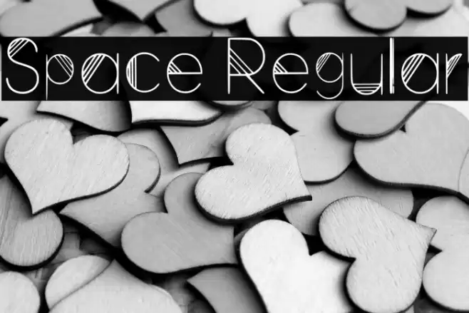 Space Regular Fonte examples