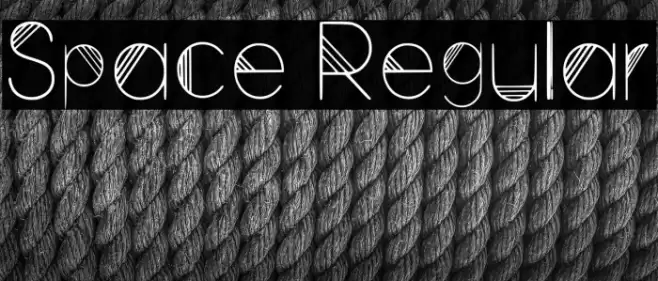 Space Regular Fonte examples