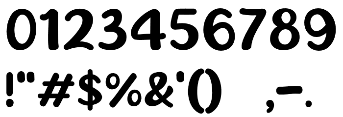 Space Rice Font OTHER CHARS