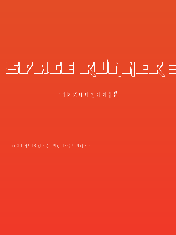 Space Runner 3D Poster