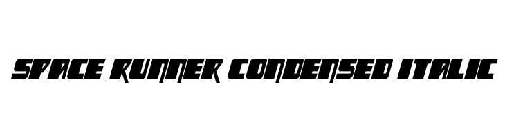 Space Runner Condensed Italic  لخطوط تنزيل