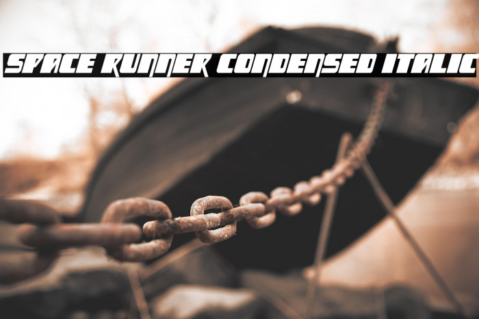 Space Runner Condensed Italic Example 1