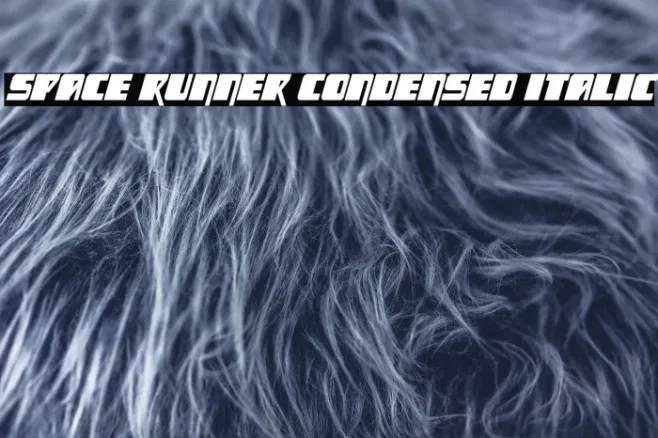 Space Runner Condensed Italic Example 2