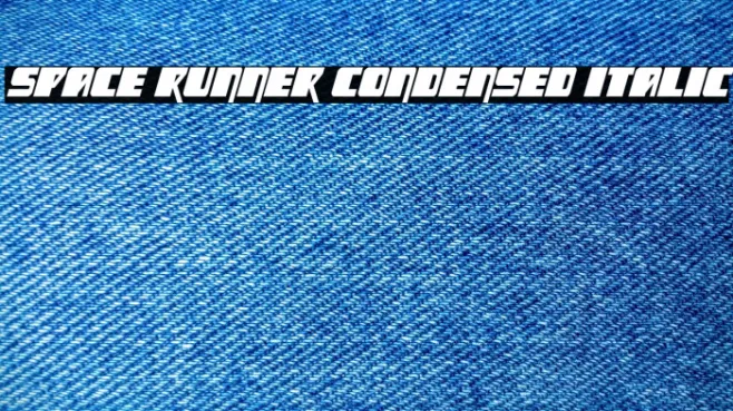 Space Runner Condensed Italic Example 3