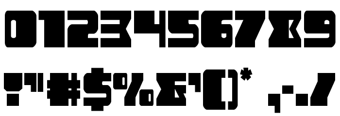 Space Runner Condensed Font OTHER CHARS