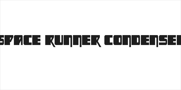 Space Runner Condensed Logo
