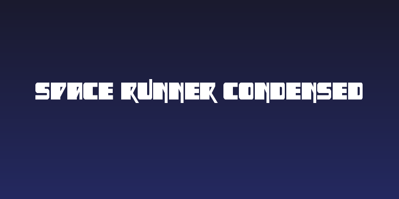 Space Runner Condensed Social Header