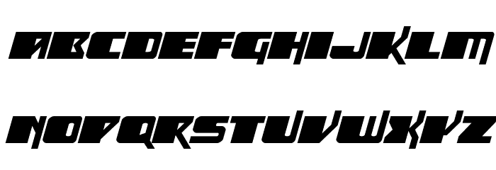 Space Runner Expanded Italic Font Litere mari