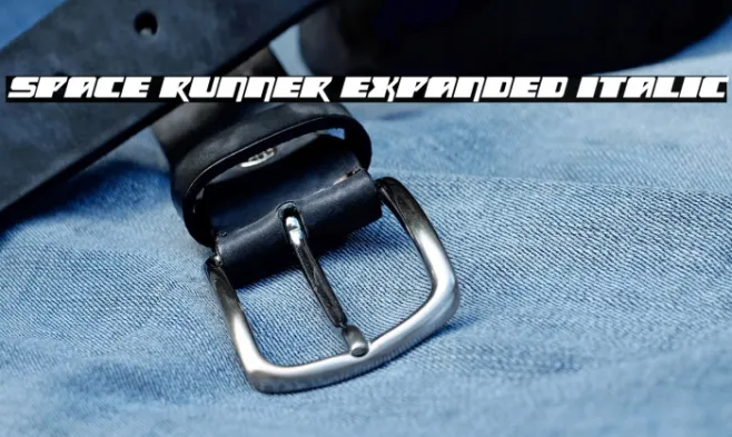Space Runner Expanded Italic Example 1