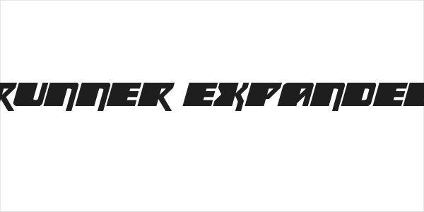 Space Runner Expanded Italic Logo