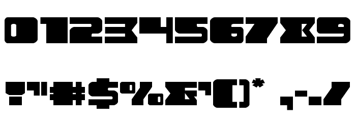 Space Runner Expanded Font OTHER CHARS