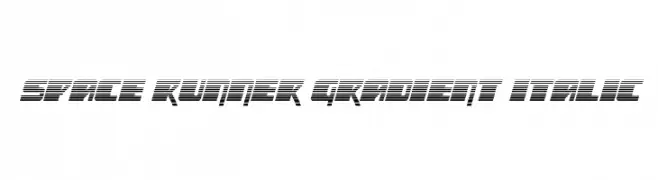 Space Runner Gradient Italic  baixar fontes gratis