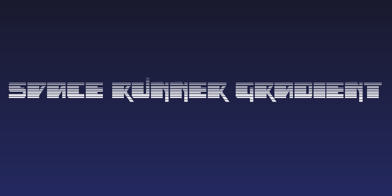 Space Runner Gradient Social Header