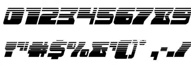 Space Runner Halftone Italic Font OTHER CHARS