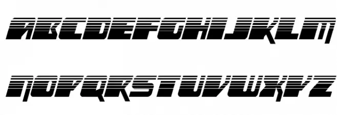 Space Runner Halftone Italic Fonte MINÚSCULAS
