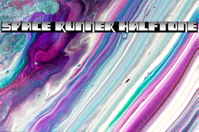 Space Runner Halftone Example 3