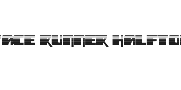 Space Runner Halftone Logo