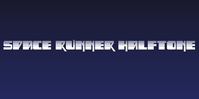 Space Runner Halftone Social Header