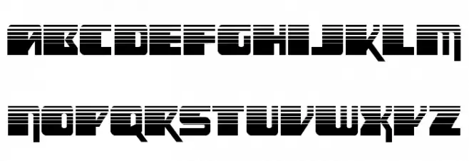 Space Runner Halftone 字体 小写