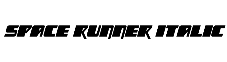 Space Runner Italic  Fuentes Gratis Descargar