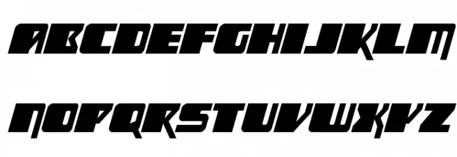 Space Runner Italic फ़ॉन्ट लोअरकेस
