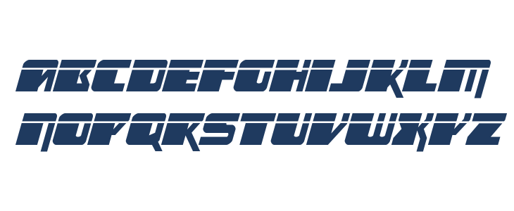 Space Runner Laser Italic Lowercase
