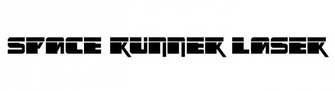 Space Runner Laser  Frei Schriftart Herunterladen