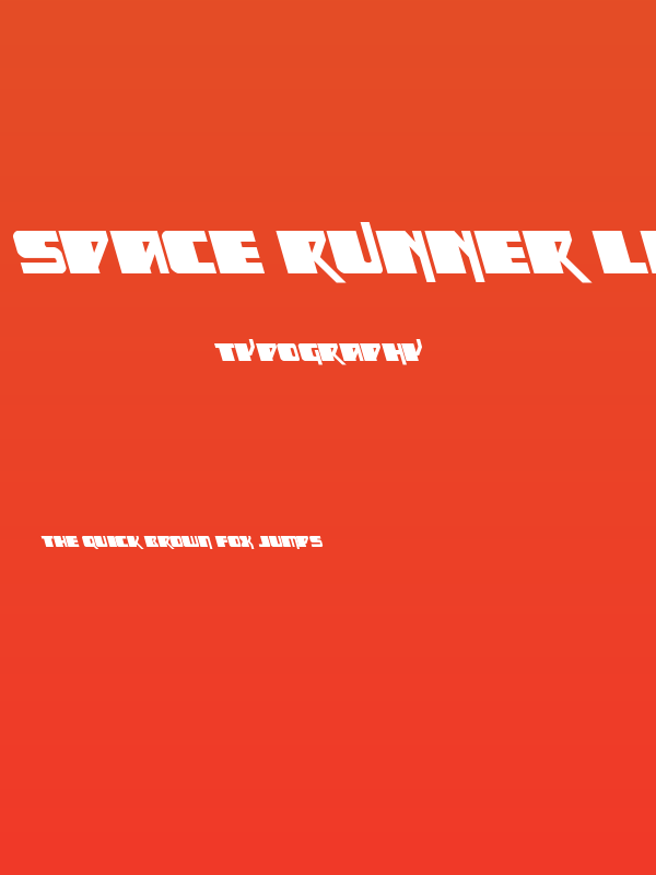 Space Runner Leftalic Poster