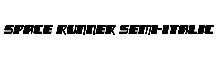 Space Runner Semi-Italic  Скачать бесплатные шрифты