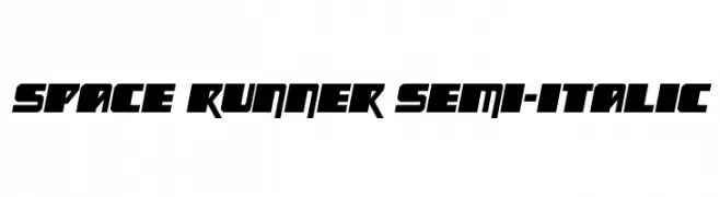 Space Runner Semi-Italic  Frei Schriftart Herunterladen