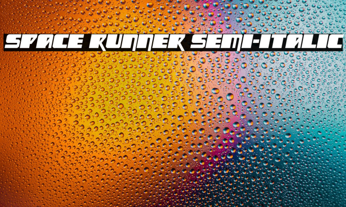 Space Runner Semi-Italic Example 1