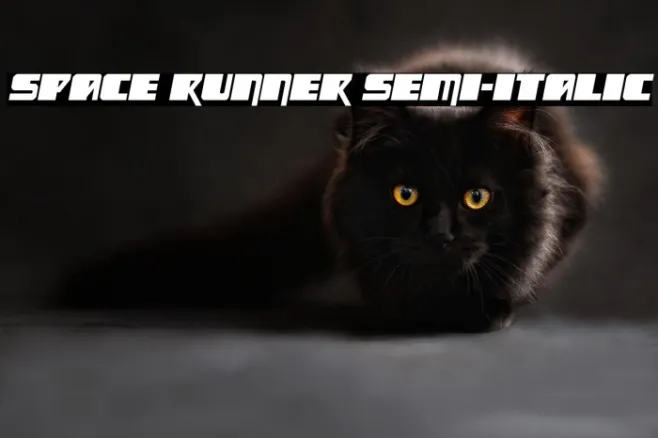Space Runner Semi-Italic Example 3