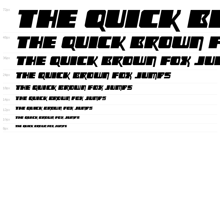 Space Runner Semi-Italic Waterfall