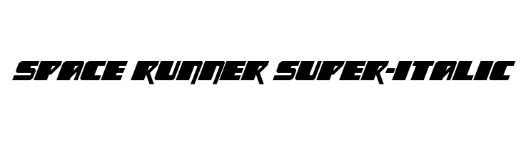 Space Runner Super-Italic  font caratteri gratis
