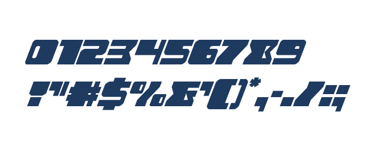 Space Runner Super-Italic Other Characters