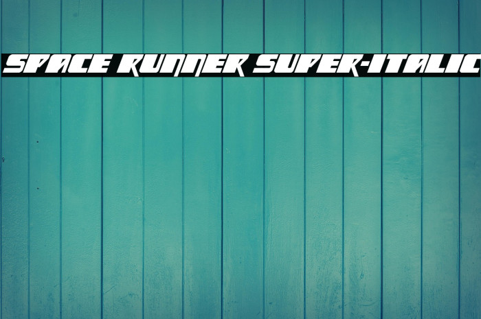 Space Runner Super-Italic Example 1