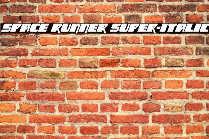Space Runner Super-Italic Example 3
