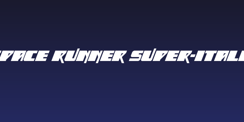 Space Runner Super-Italic Social Header