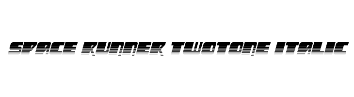 Space Runner Twotone Italic  Descarca Fonturi Gratis