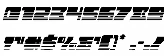 Space Runner Twotone Italic Font OTHER CHARS