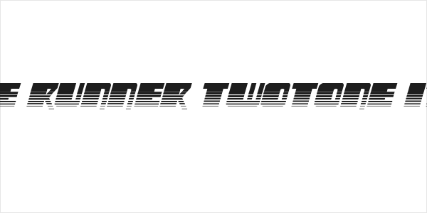 Space Runner Twotone Italic Logo