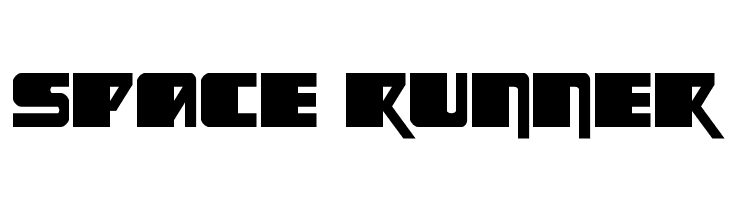 Space Runner  フリーフォントのダウンロード