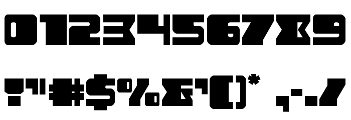 Space Runner Font OTHER CHARS